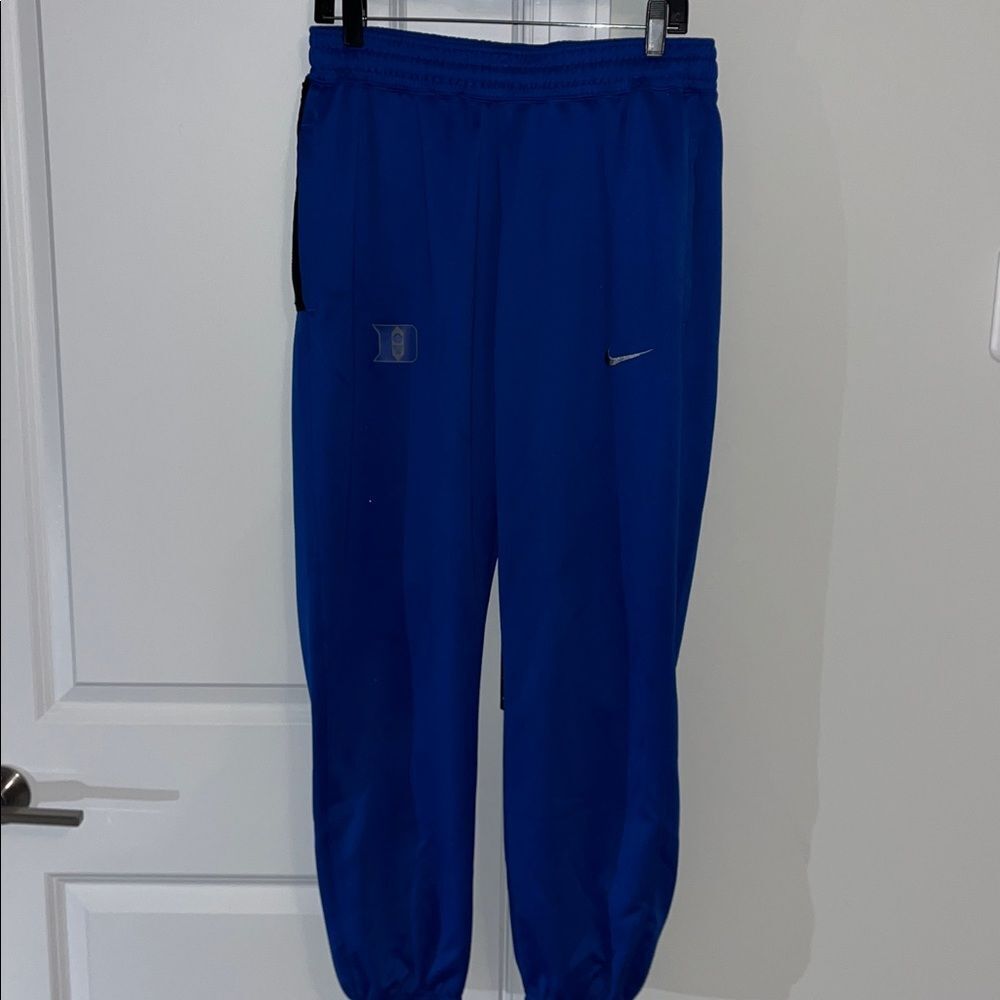 Duke Royal Blue Devils Basketball Soccer warm up jog track pants sweatpants L